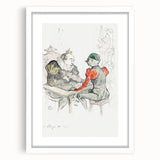 Impressionist Print - Le Bézigue by Toulouse-Lautrec Wall Art