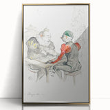 Impressionist Print - Le Bézigue by Toulouse-Lautrec Wall Art