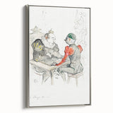 Impressionist Print - Le Bézigue by Toulouse-Lautrec Wall Art
