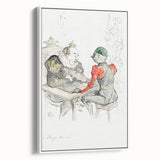 Impressionist Print - Le Bézigue by Toulouse-Lautrec Wall Art