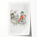 Impressionist Print - Le Bézigue by Toulouse-Lautrec Wall Art