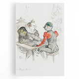 Impressionist Print - Le Bézigue by Toulouse-Lautrec Wall Art