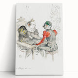 Impressionist Print - Le Bézigue by Toulouse-Lautrec Wall Art