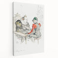 Impressionist Print - Le Bézigue by Toulouse-Lautrec Wall Art