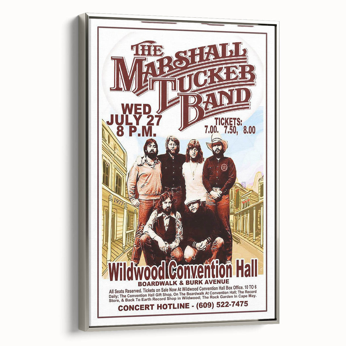 The Marshall Tucker Band Concert Poster – Vintage 1977 Tour Art