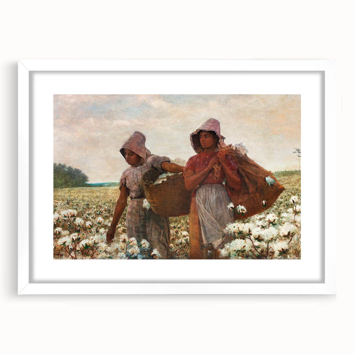 Realism Art Print - The Cotton Pickers by Winslow Homer - Detailed Realism