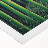 Abstract floral design on a rolled canvas, showcasing vibrant colors and intricate patterns, elegantly packaged in a protective cardboard tube for shipping.