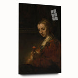 Baroque Woman with Flower Wall Art – Timeless Elegance