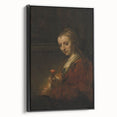 Baroque Woman with Flower Wall Art – Timeless Elegance