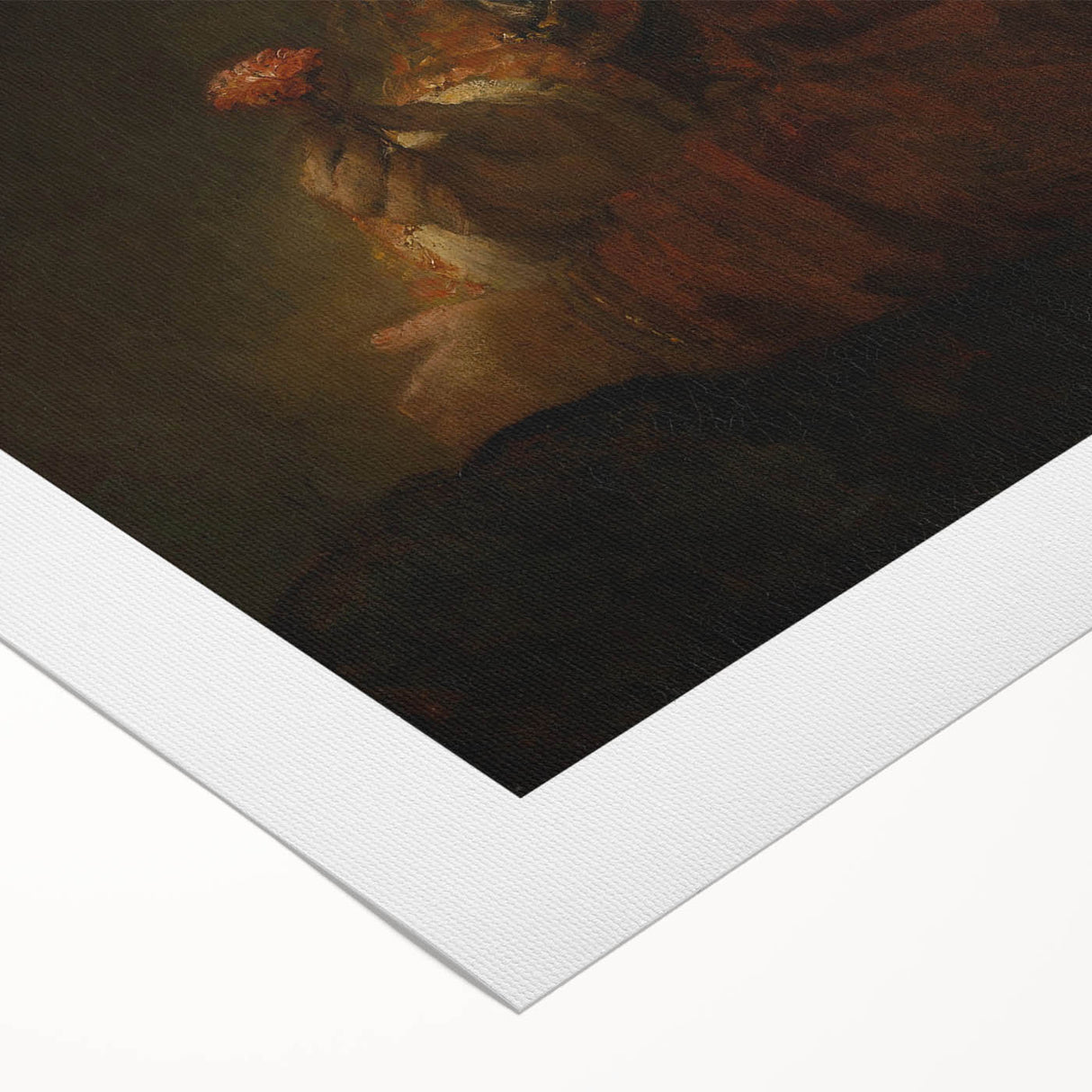 Baroque Woman with Flower Wall Art – Timeless Elegance