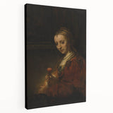 Baroque Woman with Flower Wall Art – Timeless Elegance