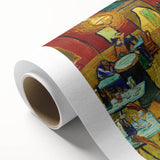 Impressionist Night Café Wall Art - Van Gogh's Vibrant Café Scene Print