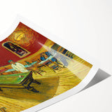Impressionist Night Café Wall Art - Van Gogh's Vibrant Café Scene Print