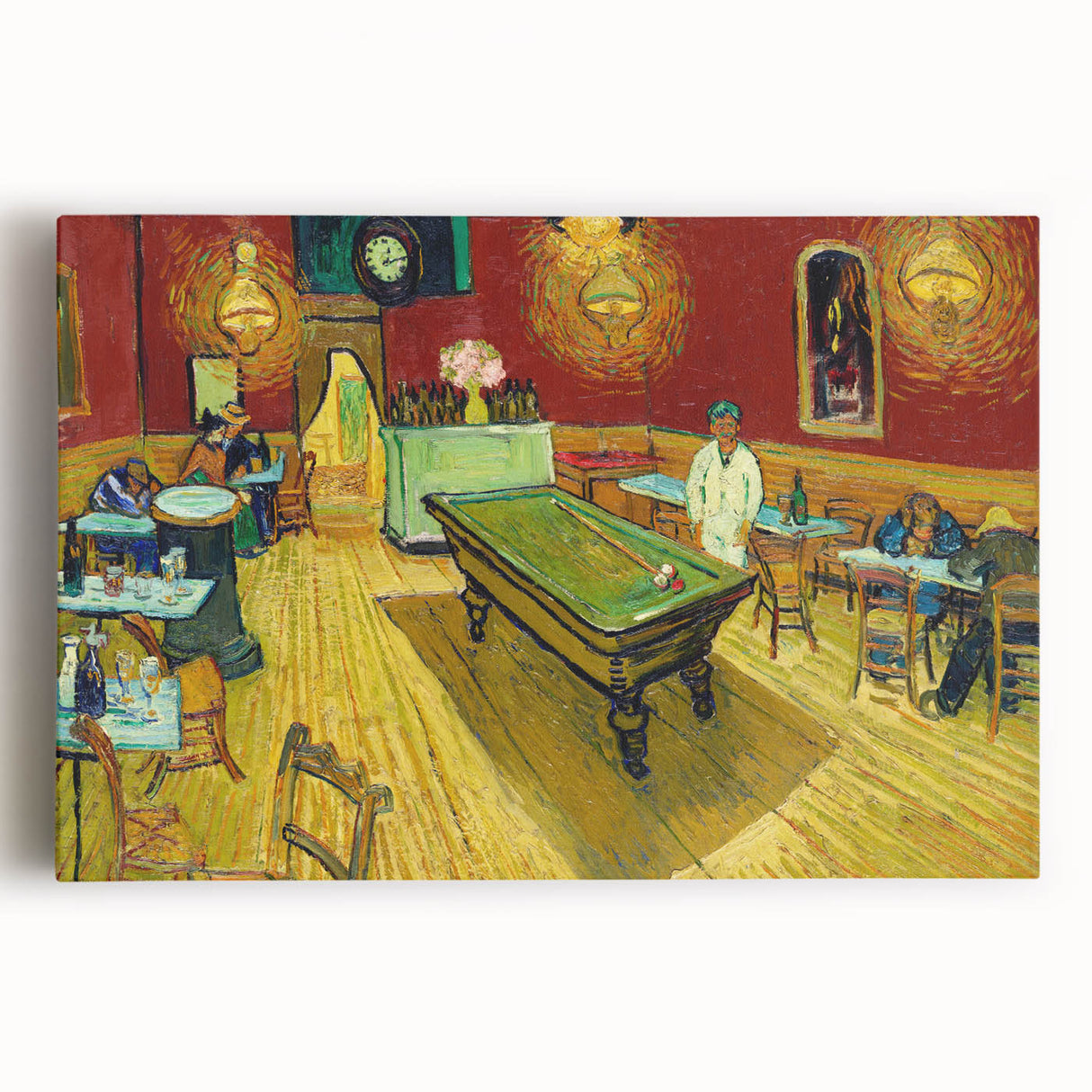 Impressionist Night Café Wall Art - Van Gogh's Vibrant Café Scene Print