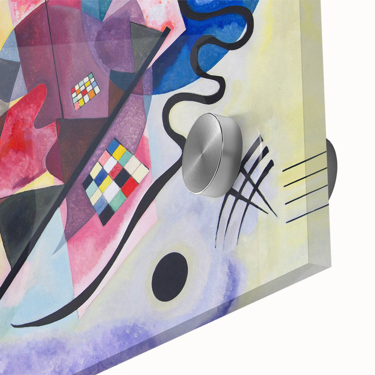 Dynamic Abstract Modern Wall Art - "Yellow-Red-Blue" by Kandinsky