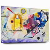 Dynamic Abstract Modern Wall Art - "Yellow-Red-Blue" by Kandinsky