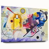 Dynamic Abstract Modern Wall Art - "Yellow-Red-Blue" by Kandinsky