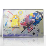 Dynamic Abstract Modern Wall Art - "Yellow-Red-Blue" by Kandinsky