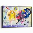 Dynamic Abstract Modern Wall Art - "Yellow-Red-Blue" by Kandinsky