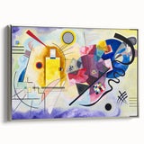 Dynamic Abstract Modern Wall Art - "Yellow-Red-Blue" by Kandinsky