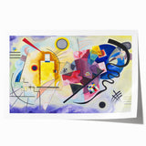 Dynamic Abstract Modern Wall Art - "Yellow-Red-Blue" by Kandinsky