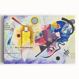 Dynamic Abstract Modern Wall Art - "Yellow-Red-Blue" by Kandinsky