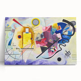 Dynamic Abstract Modern Wall Art - "Yellow-Red-Blue" by Kandinsky