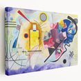 Dynamic Abstract Modern Wall Art - "Yellow-Red-Blue" by Kandinsky