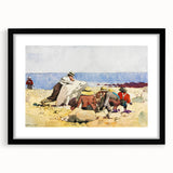 Beach Scene Art Print - A Clam Bake by Winslow Homer - Coastal Realism