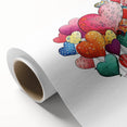 Colorful Heart Balloon Wall Art - Kids Room and Nursery Print