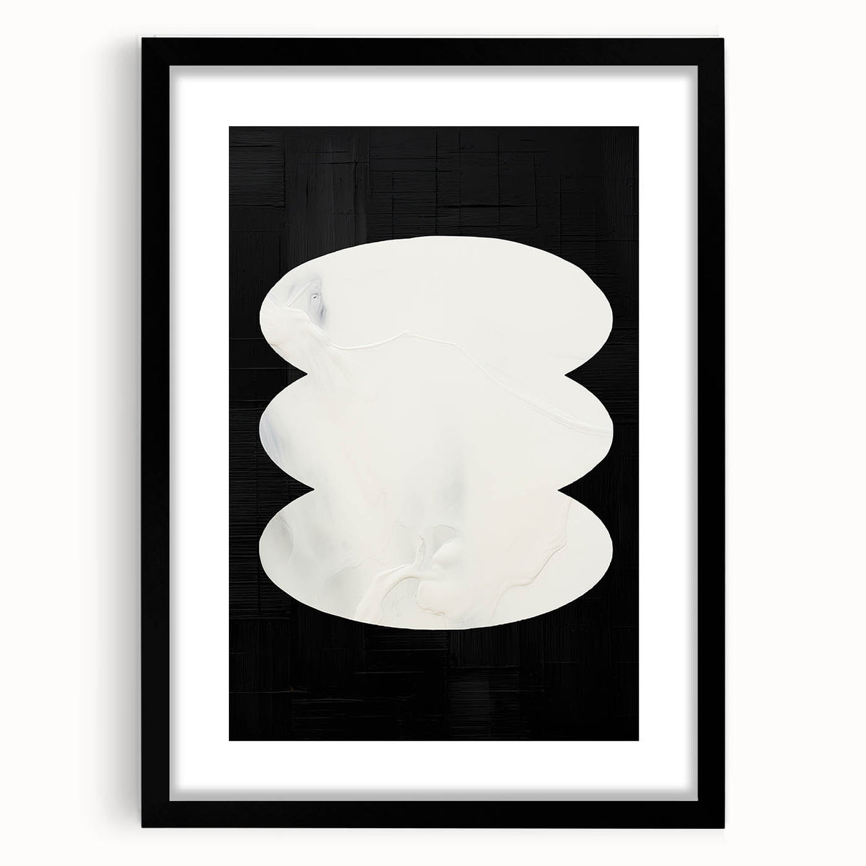 Modern Dining Room Art - Black & White Abstract Wall Décor
