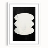 Modern Dining Room Art - Black & White Abstract Wall Décor