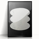Modern Dining Room Art - Black & White Abstract Wall Décor