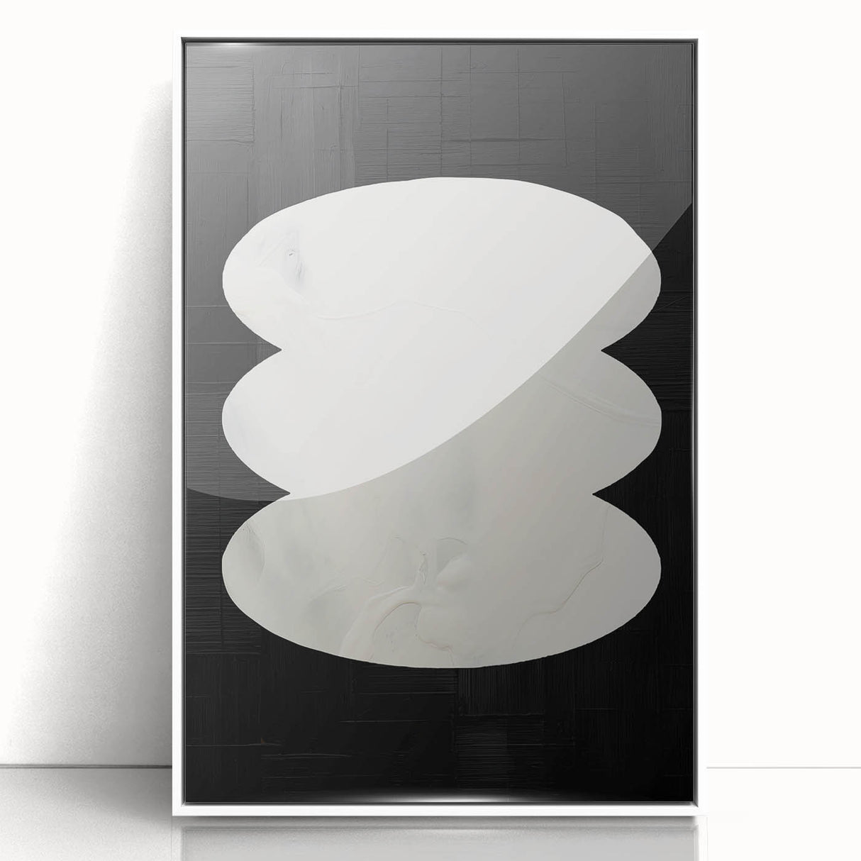 Modern Dining Room Art - Black & White Abstract Wall Décor