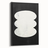 Modern Dining Room Art - Black & White Abstract Wall Décor