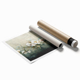 Elegant Floral Living Room Wall Art - Modern Abstract Canvas Print