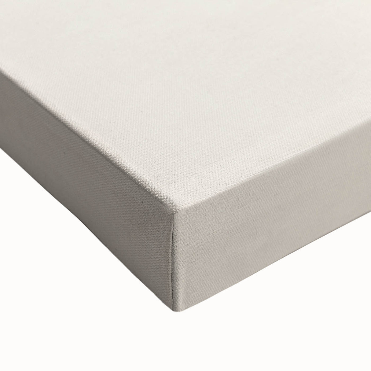 Close-up of a stretched canvas featuring abstract minimalist wall art design in muted colors with intricate textures, ideal for modern home decor.