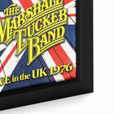 Marshall Tucker Band Live in the UK 1976 Poster - Retro Rock Art