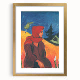 Vivid Realism Art Print - Village Girl in Red by Zolo Palugyay - Colorful Portrait
