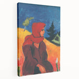 Vivid Realism Art Print - Village Girl in Red by Zolo Palugyay - Colorful Portrait