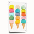 Pastel Ice Cream Girls Room Wall Art - Playful Nursery Art Print