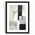 Contemporary Dining Art Pieces - Geometric Black & White Print