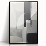 Contemporary Dining Art Pieces - Geometric Black & White Print