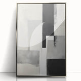 Contemporary Dining Art Pieces - Geometric Black & White Print