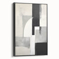 Contemporary Dining Art Pieces - Geometric Black & White Print