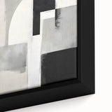 Contemporary Dining Art Pieces - Geometric Black & White Print