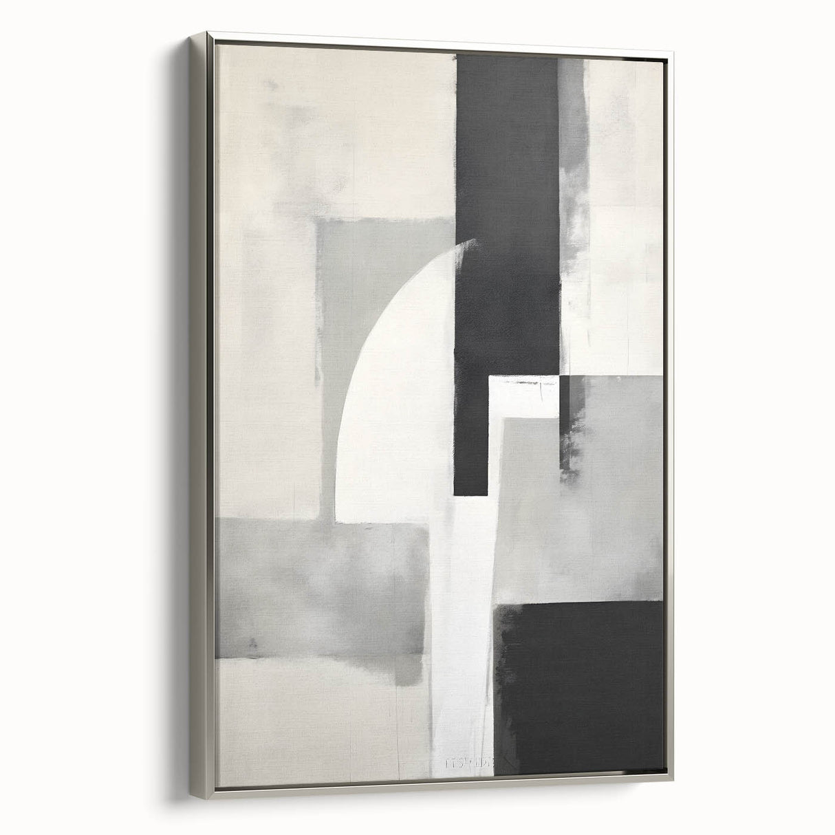 Contemporary Dining Art Pieces - Geometric Black & White Print