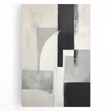 Contemporary Dining Art Pieces - Geometric Black & White Print