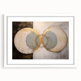 Geometric Modern Wall Art - Abstract Canvas Print for Living Room