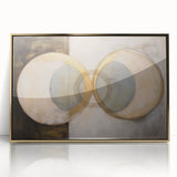 Geometric Modern Wall Art - Abstract Canvas Print for Living Room